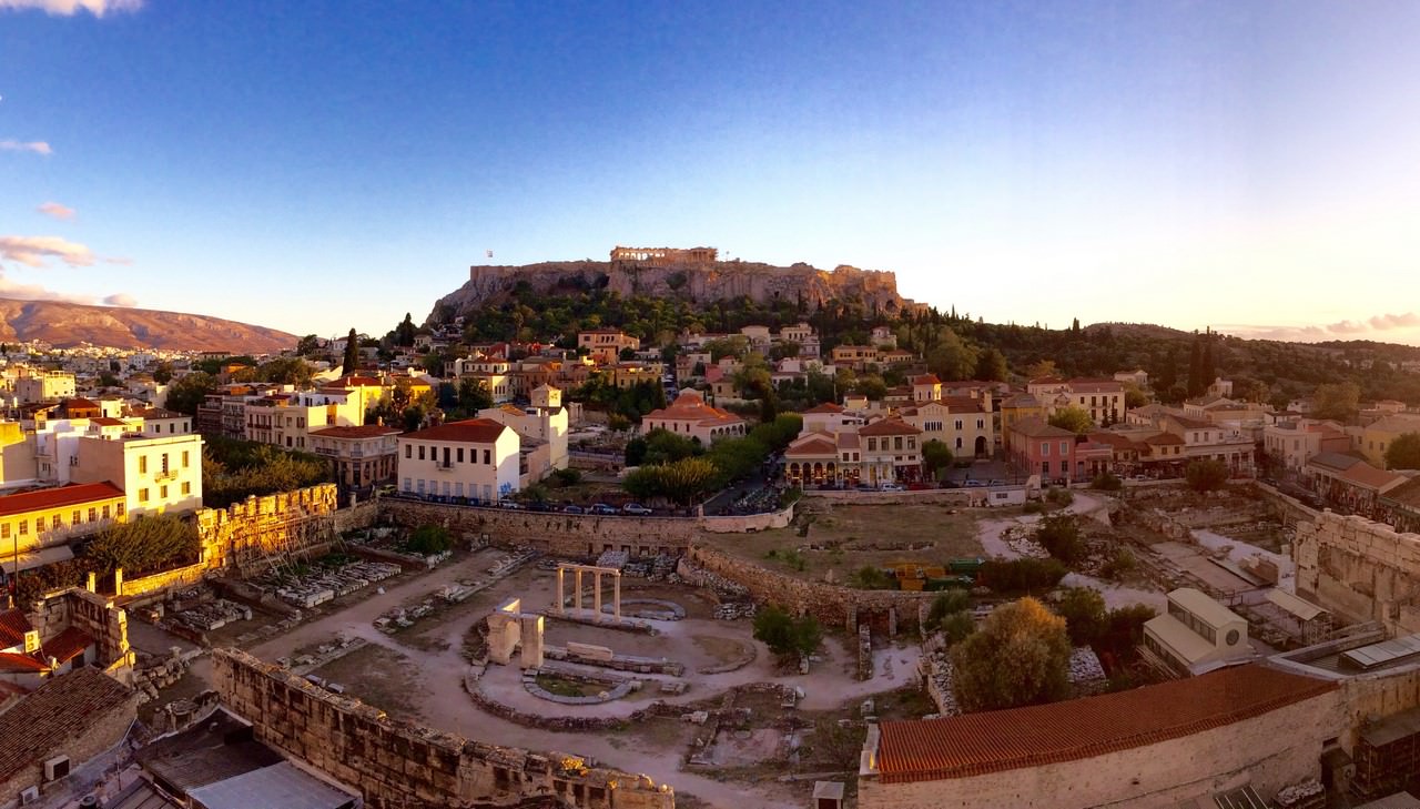 Le quartier de Plaka à Athènes