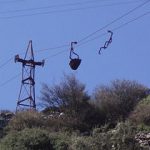 Le téléphérique de l' émeri à Naxos
