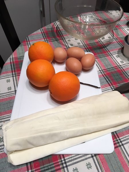Recette de la portokalopita : les ingrédients