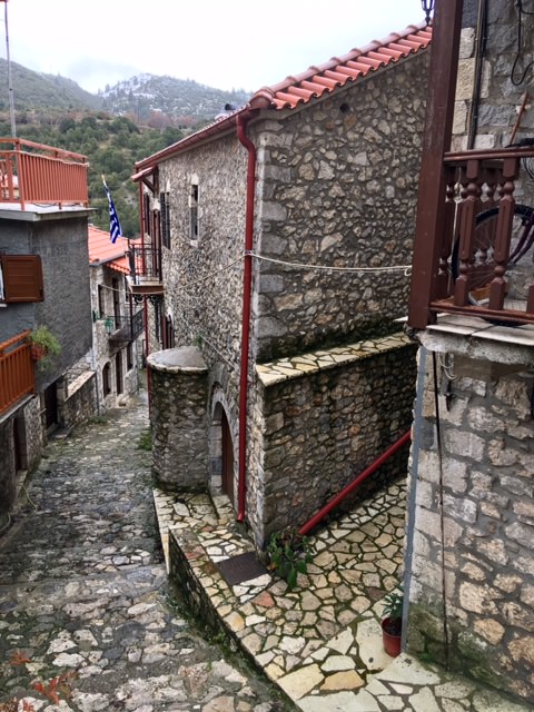 Ruelle typique des villages d'Arcadie